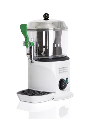 AMPTO CHOC5W Hot Chocolate Dispenser, White Color, 5-Liter Capacity