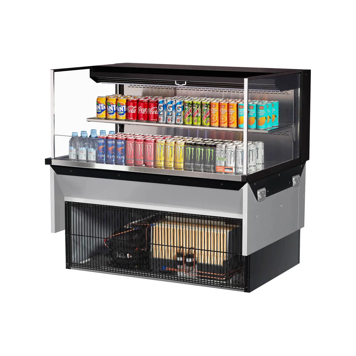 Turbo Air TOM-48L-UF-W(B)-2SI-N 48" Drop In Open Refrigerated Deli Display Case