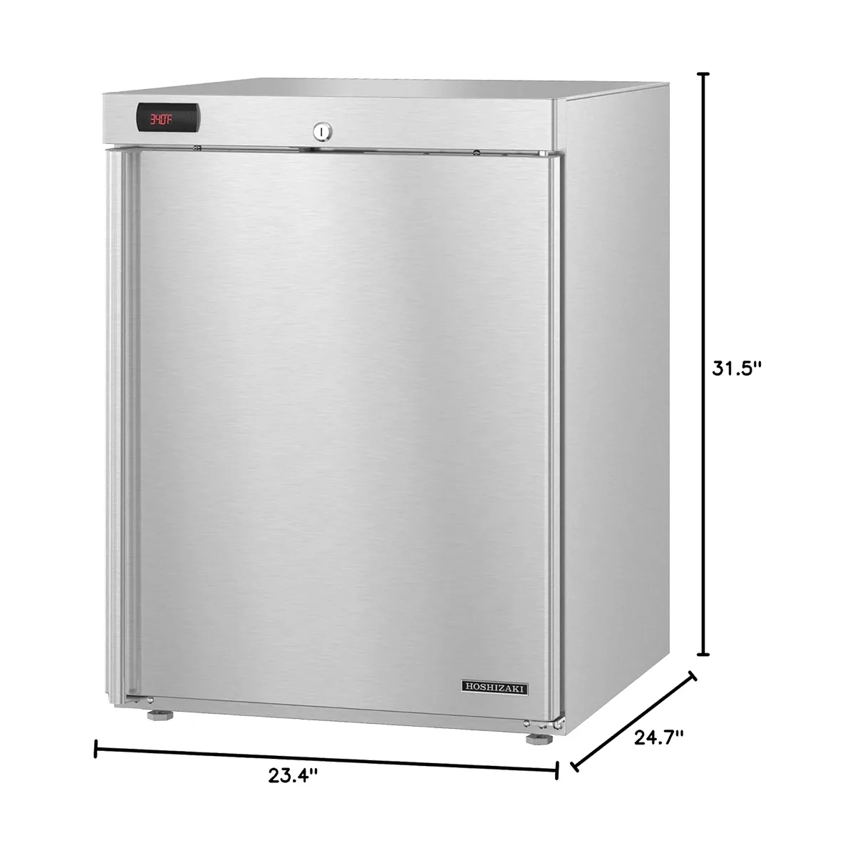Hoshizaki HR24C 23"W Compact One Solid Door Undercounter Reach-in Refrigerator - Open box