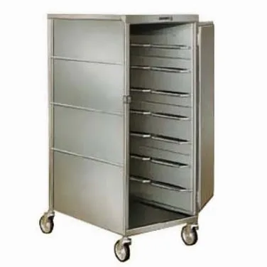 Lakeside 857 Stainless Steel 20 Tray Enclosed Meal Delivery Tray Cart