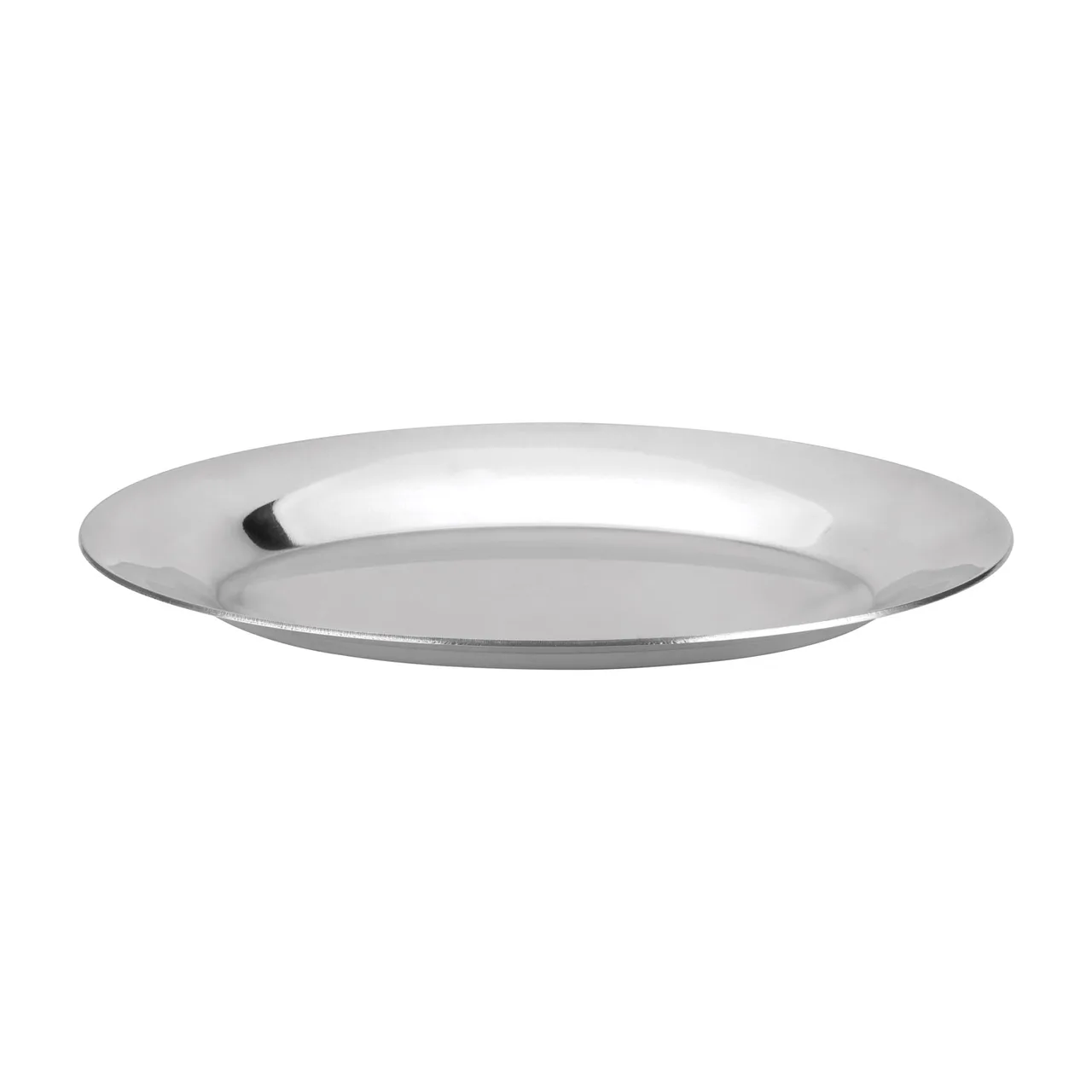 CAC China ALPL-11-OV Oval Aluminum Platter, 11½" Long Side, Metal Serving Tray