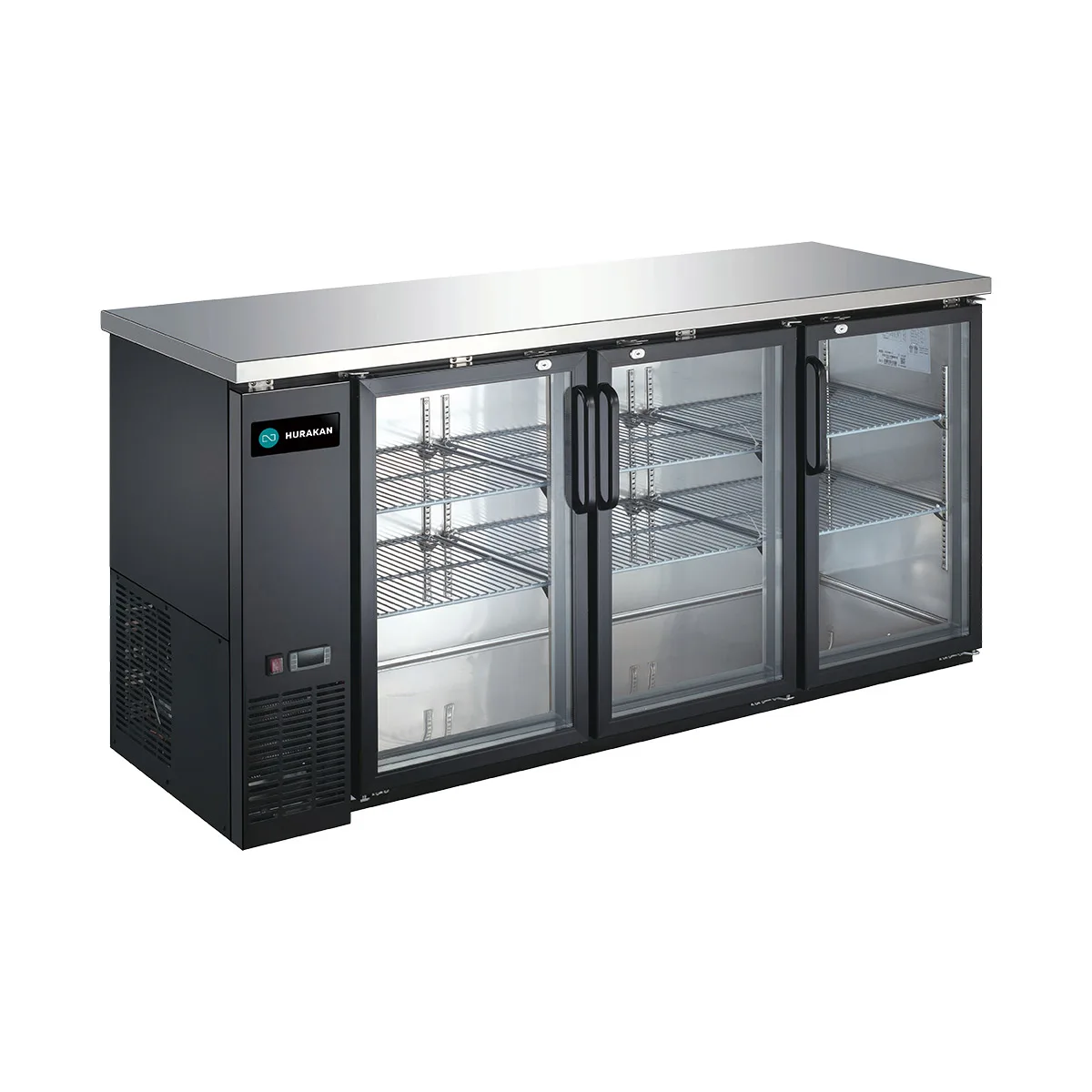 Hurakan HKN-GBB2472G 72" Back Bar Cooler w/ Swing Glass Door, 18.5 cu. ft.