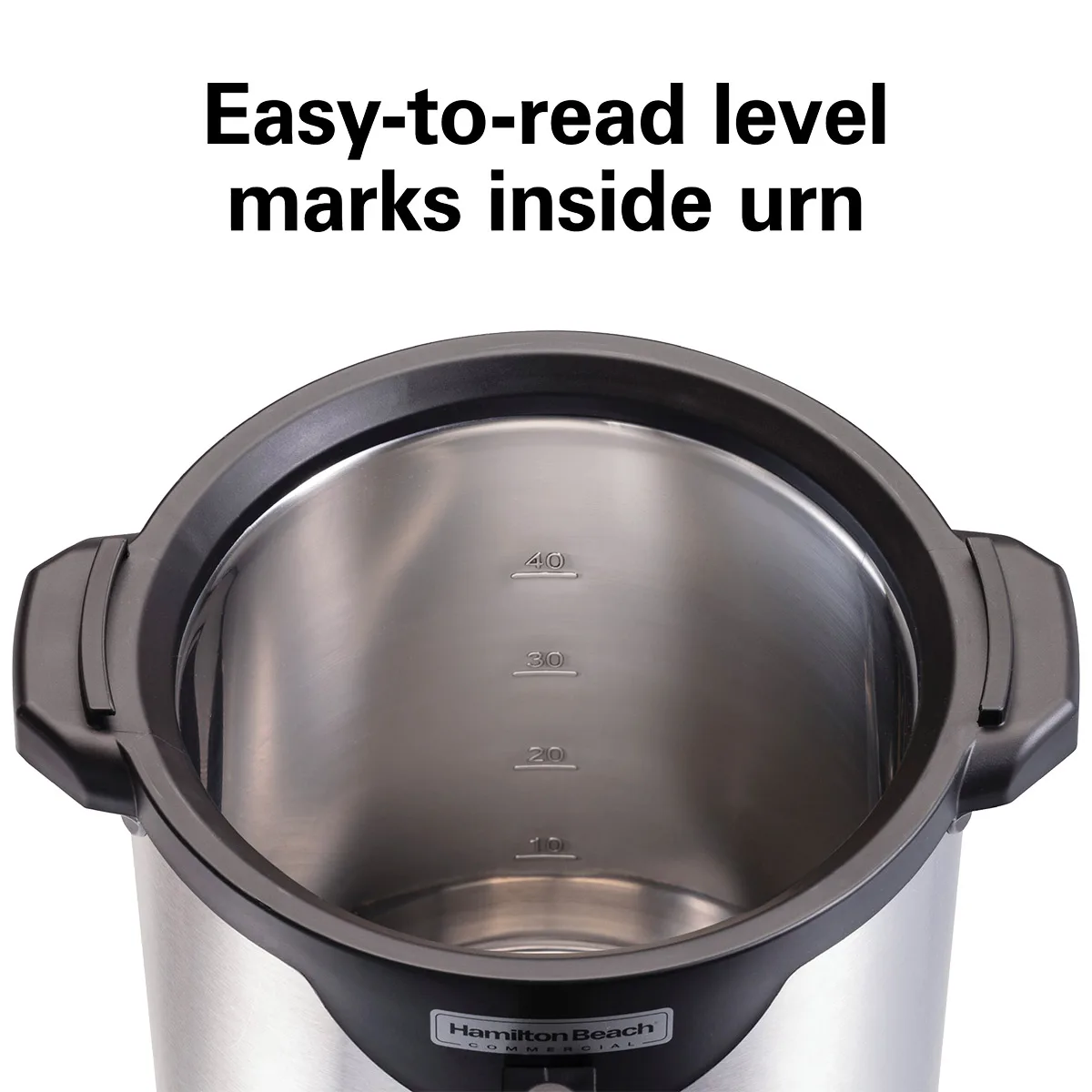 Hamilton Beach HCU040S - Coffee Urn, 40 Cup Capacity, Double Wall Insulation, 1.44kW - 120V