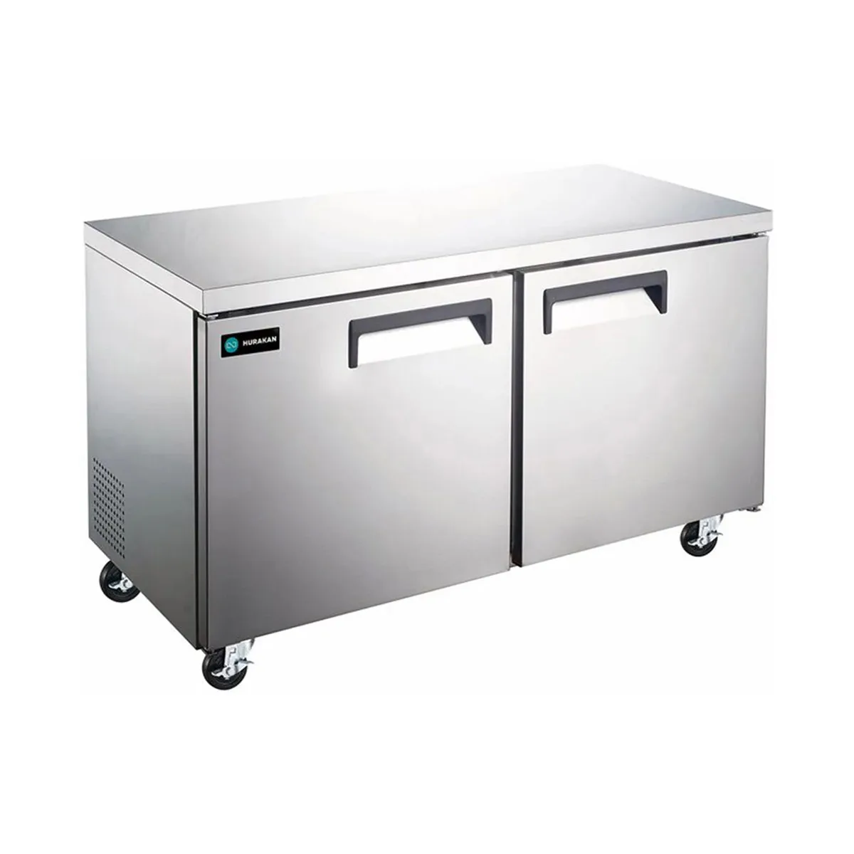 Hurakan HKN-UC48R2 C/E 48" 2-Door Undercounter Refrigerator, Stainless Steel, 12 cu. ft.