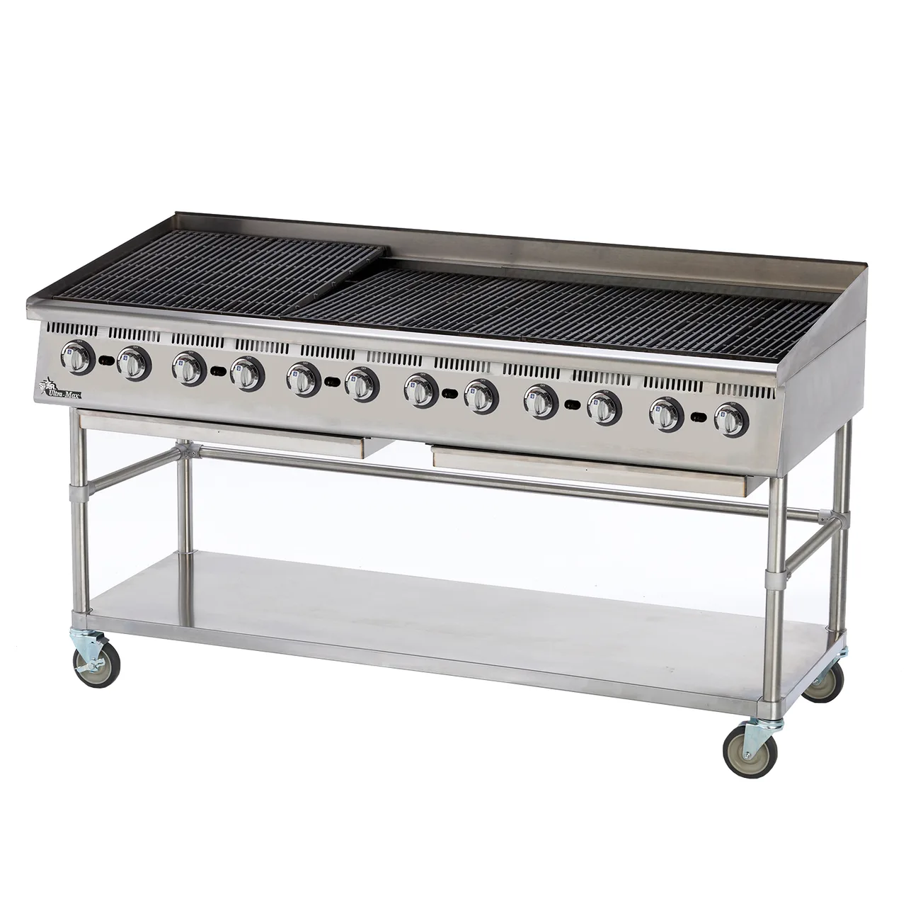 Star 8172RCBB 72" Countertop Gas Radiant Charbroiler w/ (12) Burners, 240.000 BTU