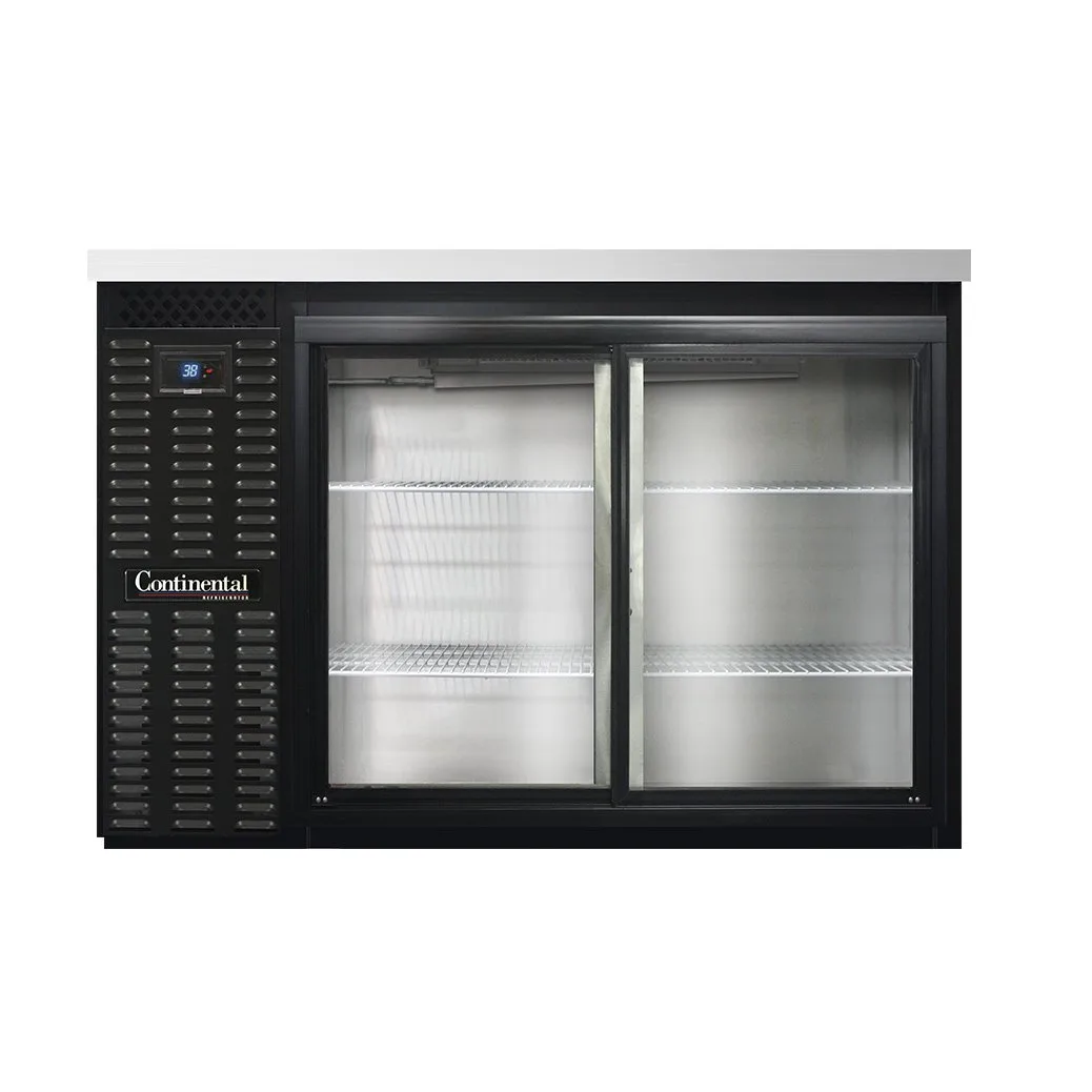 Continental Refrigerator BB50SNSGD 50" Back Bar Cooler with Glass Door, 13.0 cu. ft.