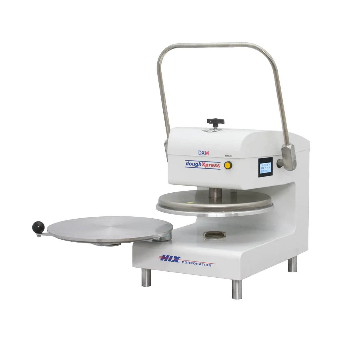 DoughXpress DXM-W 18" Manual Pizza Dough Press with Single Heat and Digital Temperature Control