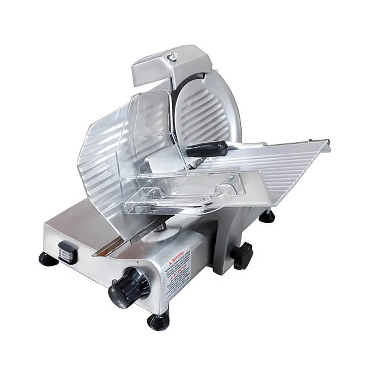 Omcan USA 13616 Meat Slicer – 9" Carbon Steel Blade, Belt‑Driven, 1/4 HP, 120V 60Hz, Anodized Aluminum