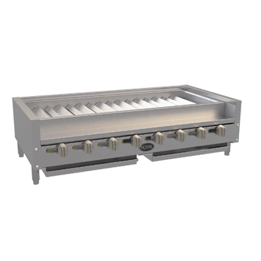 Royal Range of California RSKTB-48 48" Countertop Gas Kabob Radiant Charbroiler, 112.000 BTU
