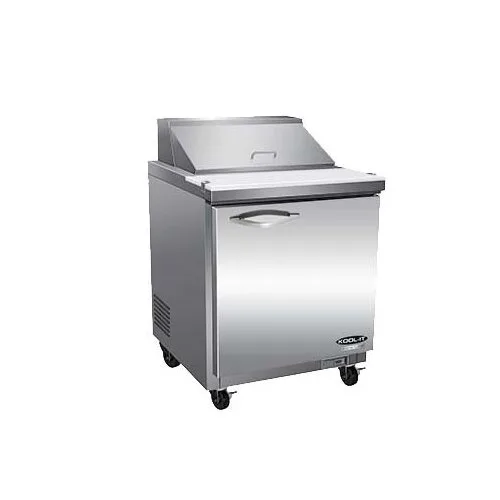 IKON ISP29M 28" One Section Mega Top Sandwich / Salad Prep Table w/ 1 Door, 12 Pans