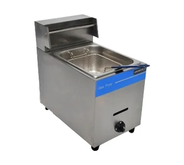 Uniworld UGF-71H Full Pot Countertop Gas Fryer w/ 10-L Capacity, Manual Controls, Night Cover