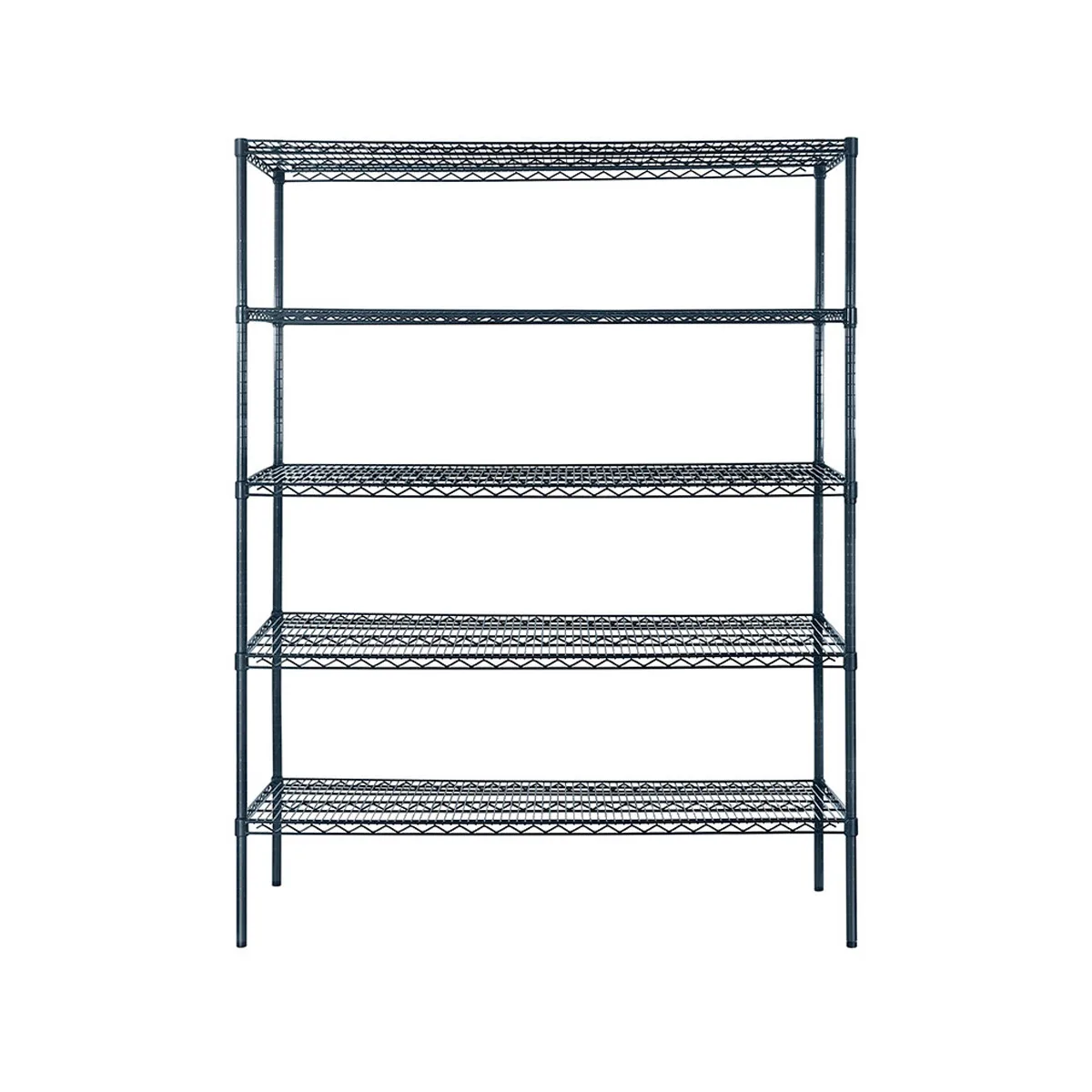 Atosa USA MWSSE186086 5-Shelf Slate Gray Epoxy Coated Shelving Kit w/ 86" Posts - 18" x 60"