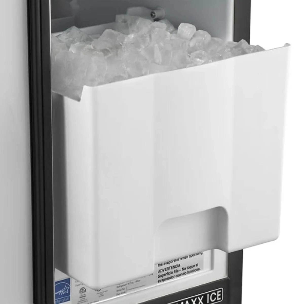 Maxx Ice MIM50P 15" Air Cooled Full Cube 65 lb Undercounter Ice Machine with 25 lb Bin