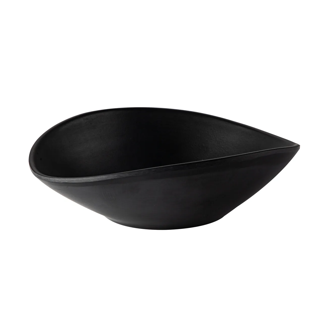 CAC China XBRW-BT8 - 20oz Brunswick Bowl, 8"-9" Matte Black Melamine, 3/4 Qt Capacity - 1 Dozen
