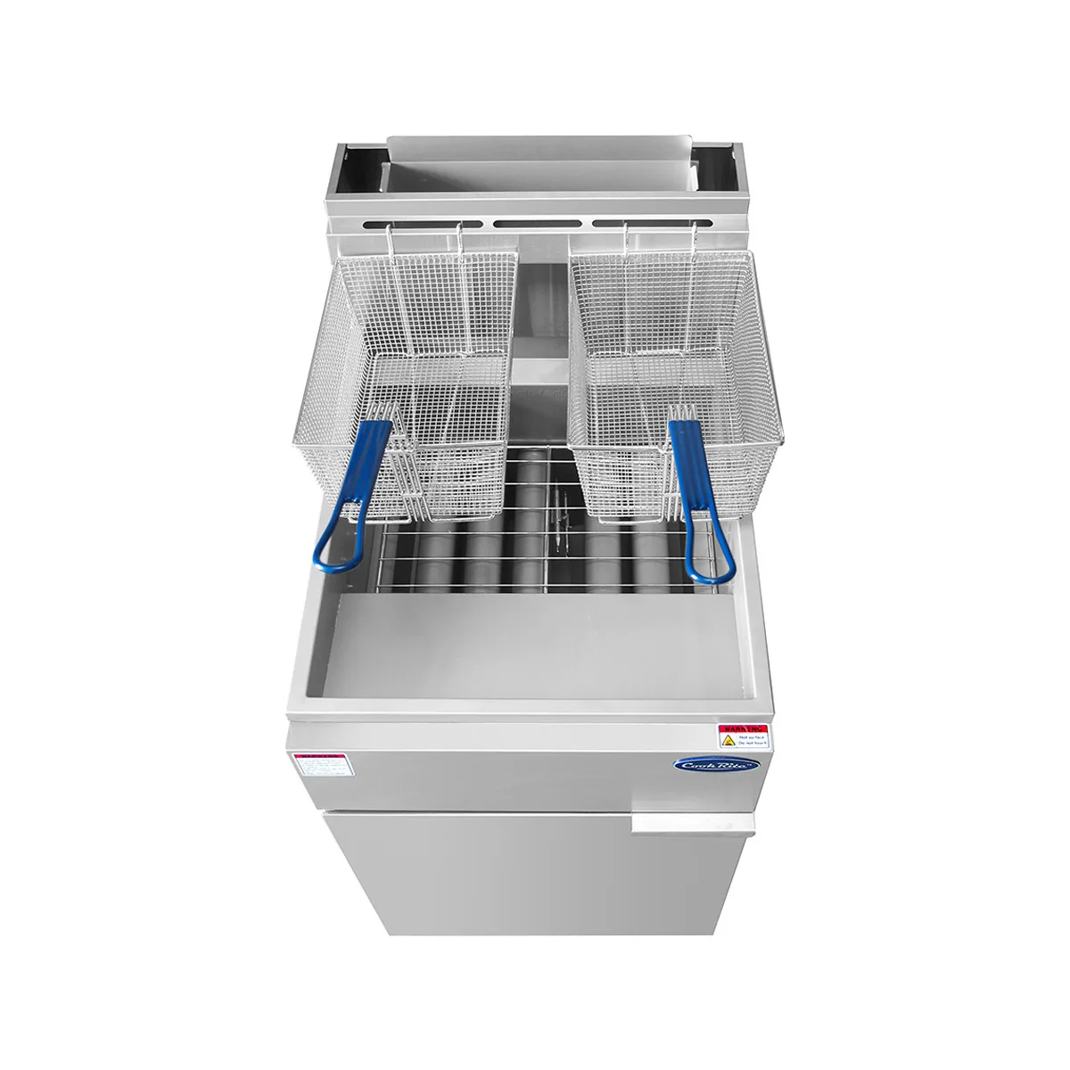 Atosa USA ATFS-75-NG 21" Floor Model Full Pot Natural Gas Fryer, 75 Lbs, (5) Burners, 170.000 BTU 