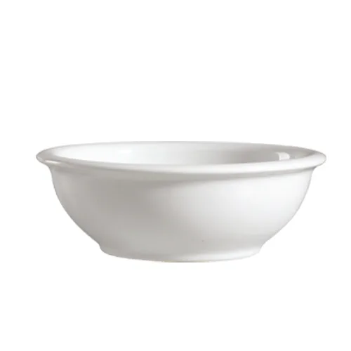 CAC China 101-211 Casserole Bowl, 11" Dia x 3½" H, 90 oz (1‑2 qt) White Porcelain, Dishwasher Safe