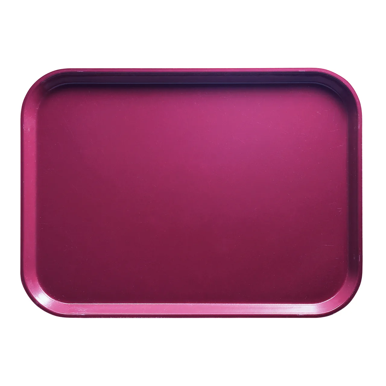 Cambro 1520410 Rectangular 15" x 20-1/4" Fiberglass Tray, Raspberry Cream, Dishwasher Safe