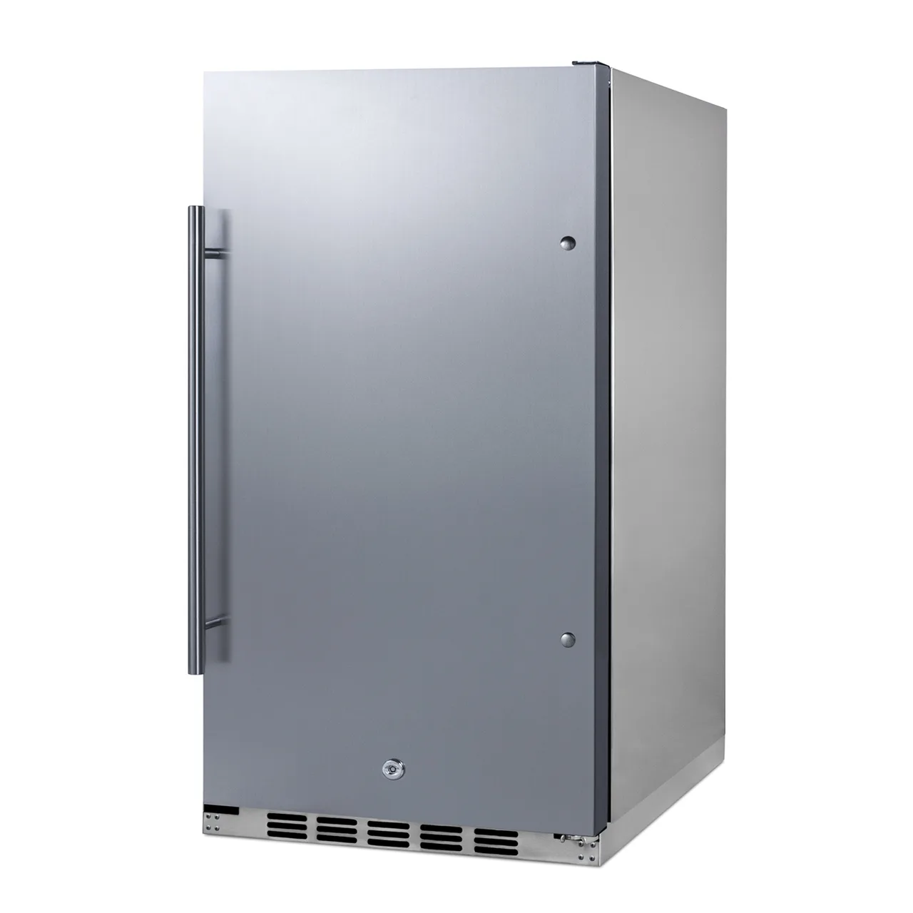 Summit FF195H34CSS 19" Built-in or Freestanding Undercounter Refrigerator in Stainless Steel, 3.13 cu. ft
