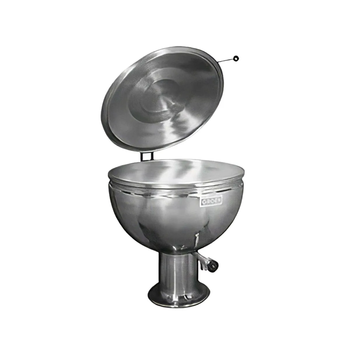 Groen GPT-60 60 Gallon Floor Stationary Full Steam Jacketed Direct Steam Kettle w/ Pedestal Base