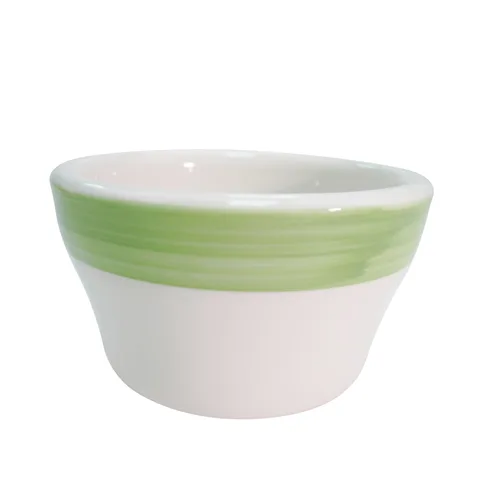 CAC China R-4-G - Bouillon Cup 7-1/4 oz, 4" Dia x 2-1/2" H, Green, Dishwasher Safe - 1 Dozen