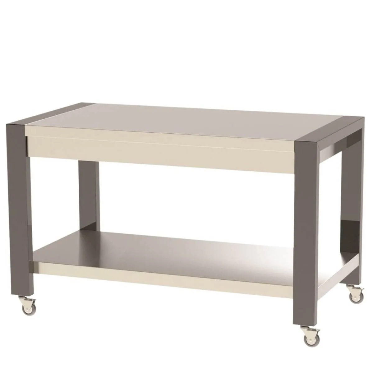 Lakeside 160681 60" Mobile Modular Traveler Serving Table, Stainless Steel Top and Undershelf