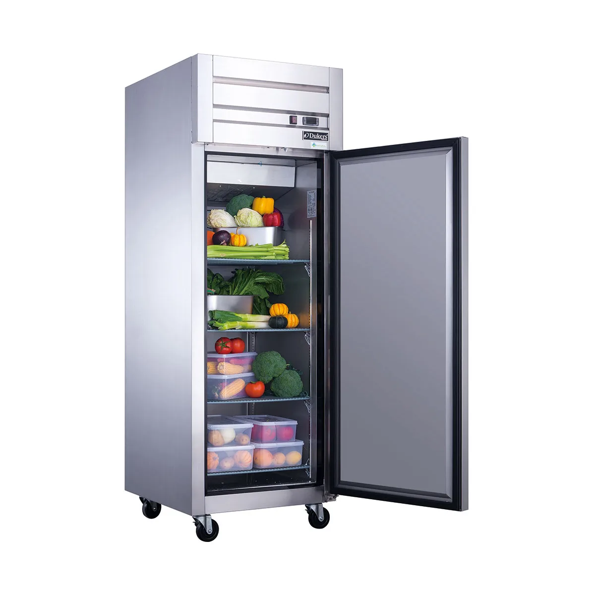 Dukers Appliance Co D28AR 28" 1-Solid Door Reach-In Refrigerator, Top Mount, 18.31 cu. ft.