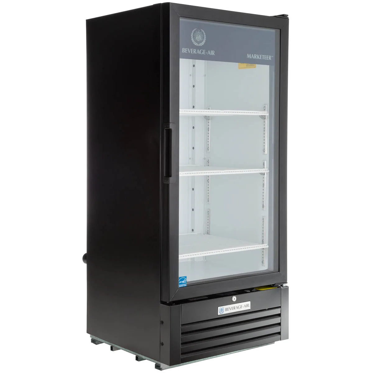 Beverage Air MT10-1B 24" 1-Section Marketeer Glass Door Merchandiser in Black, 9.43 cu. ft