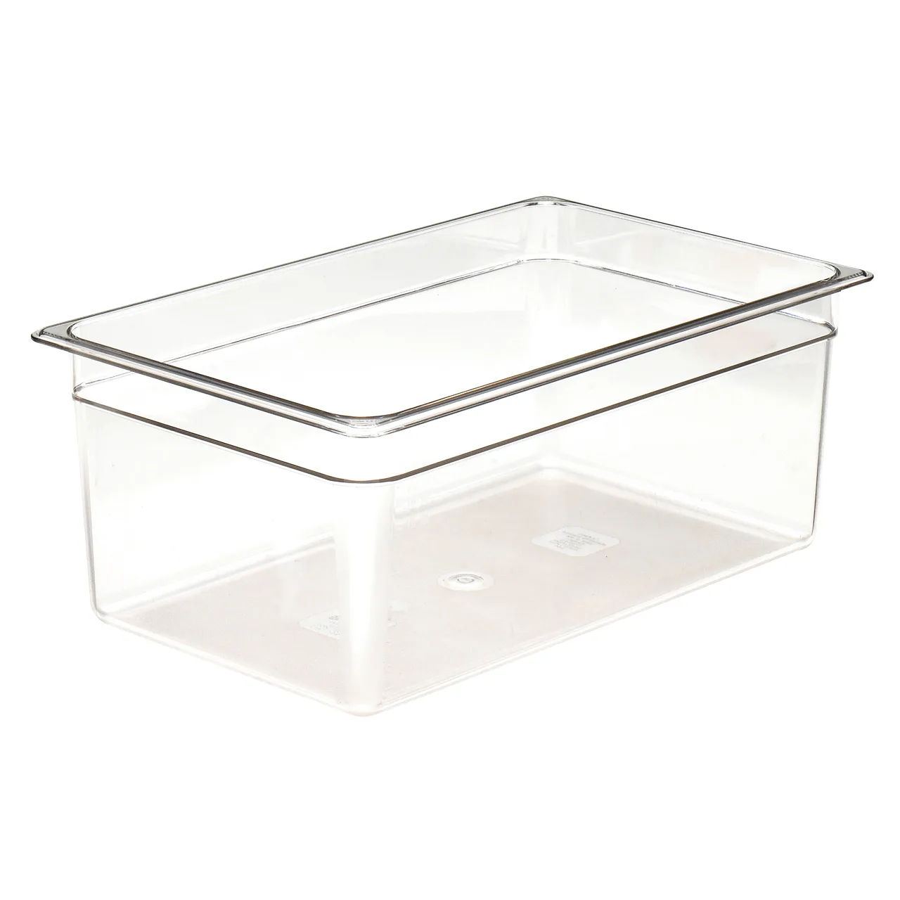 Cambro 18CW135 Camwear Food Pan – Full‑Size 27‑Quart, 8" Deep, Clear Polycarbonate, NSF‑Approved