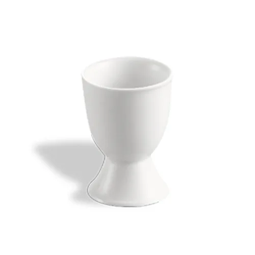 CAC China EGC-3 Egg Cups, 3 Oz, 1‑7/8" Dia x 2‑5/8" H, Porcelain, White, Dishwasher Safe - 1 Dozen