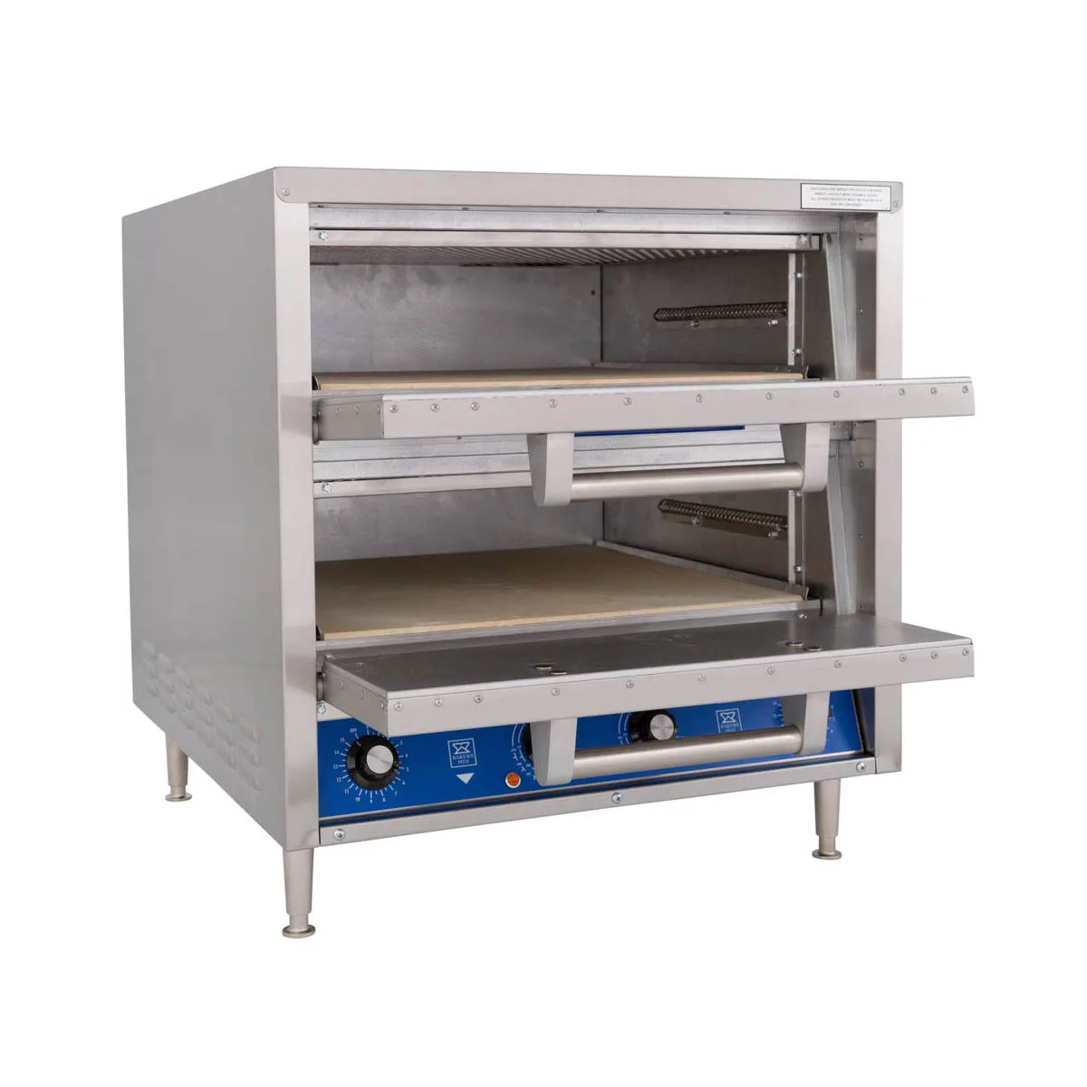 Bakers Pride DP-2BL 26" Electric Countertop Pizza Bake Oven w/ 2 Decks, Thermostatic Controls