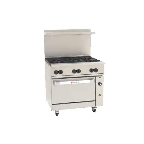 Wolf C36S-6B-QS-COMMANDER 36" Gas Restaurant Range