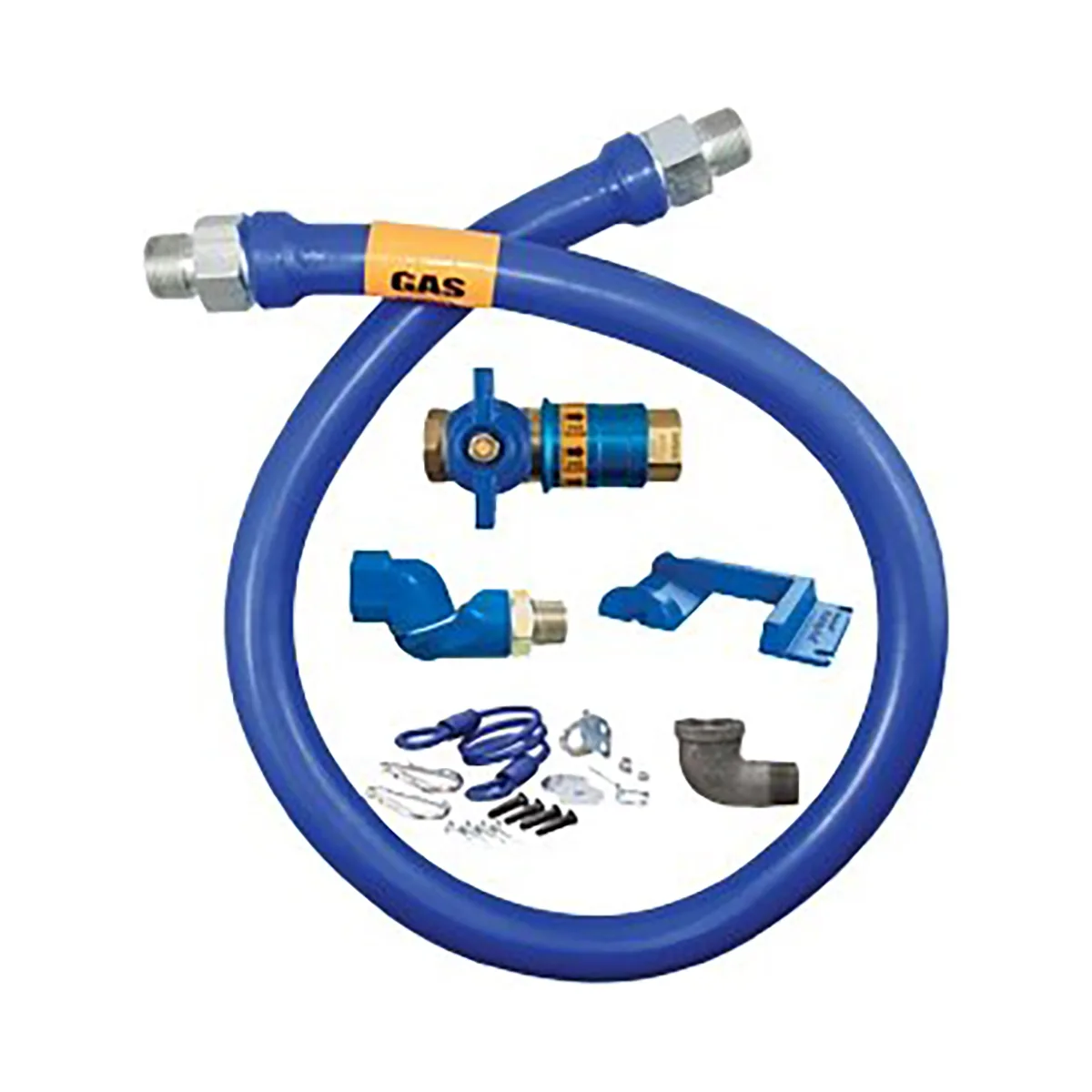 Dormont 1675KITCFS48PS Deluxe Safety Quik 48" Gas Connector Kit, Swivel MAX, Elbow, Safety Set