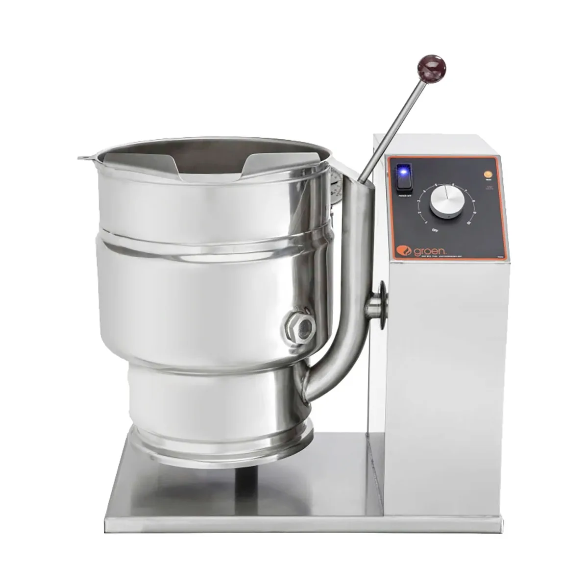 Groen TDB-20C2T 5 Gallon Countertop Tilting 2/3 Steam Jacketed Electric Kettle, Cook2Temp Controls