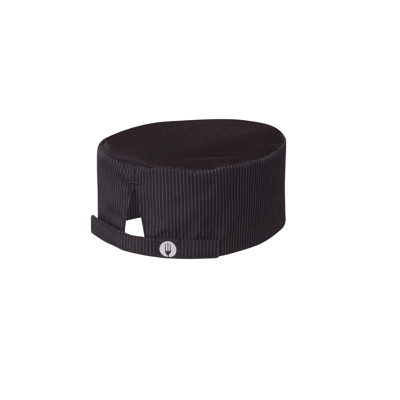 Chef Works DFCV-PNS-0 Pinstripe Beanie, Cool Vent, Adjustable Velcro, Poly/Cotton, One Size