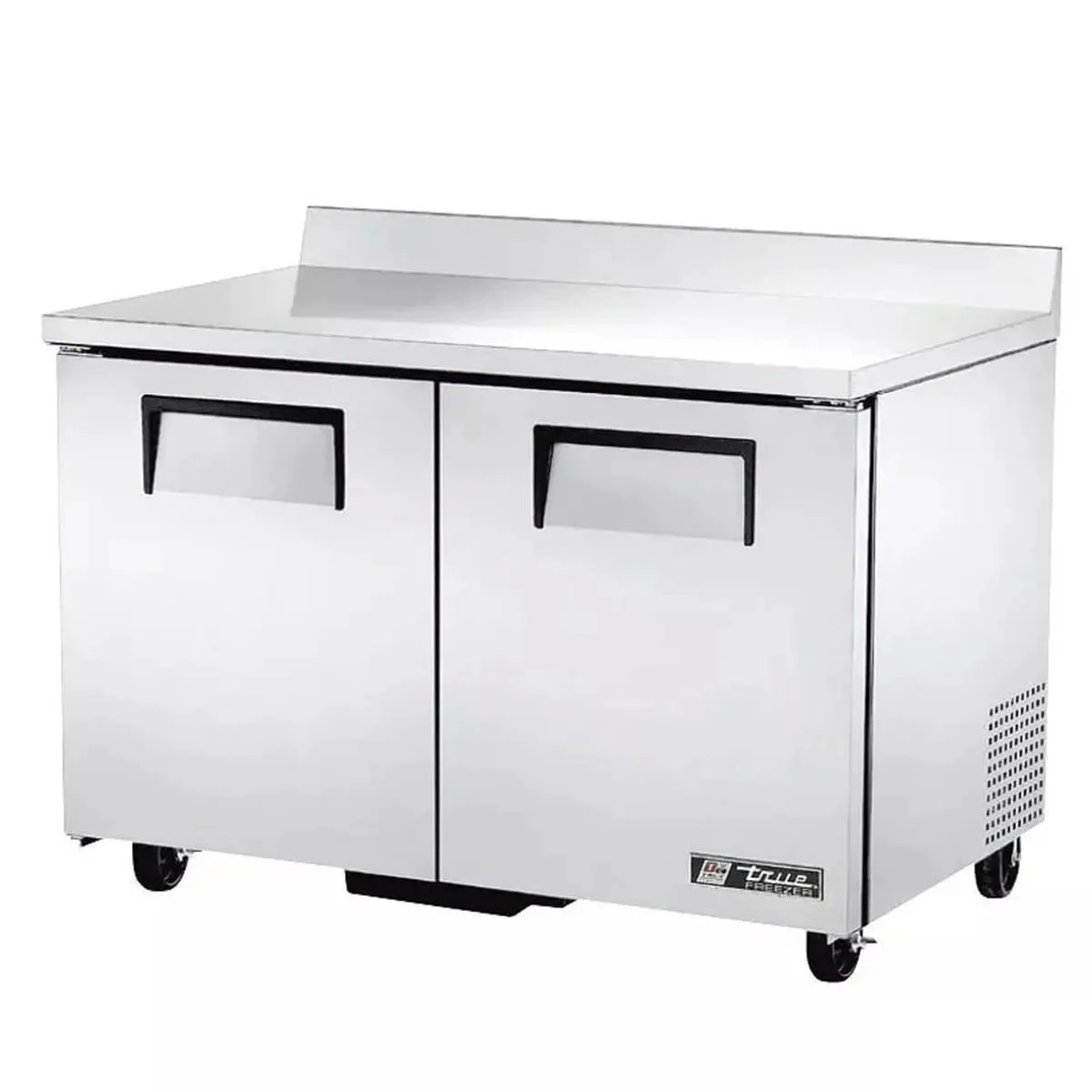 True TWT-48F-HC 48" 2-Section WorkTop Freezer w/ 2 Solid Doors, Stainless Steel Exterior