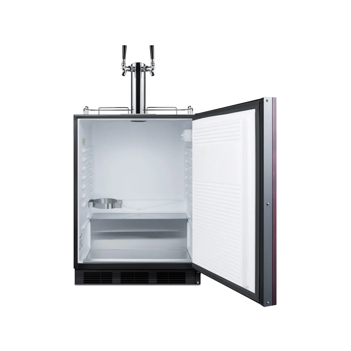 Summit SBC58BLBIADAIF 24" 1 Tower Draft Beer Cooler Dispenser, 5.5 cu. ft.