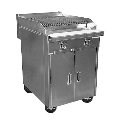 Southbend P24C-CC 24" Gas Heavy Duty Range w/ 24" Full Charbroiler, (1) Cabinet Base, 64.000 BTU