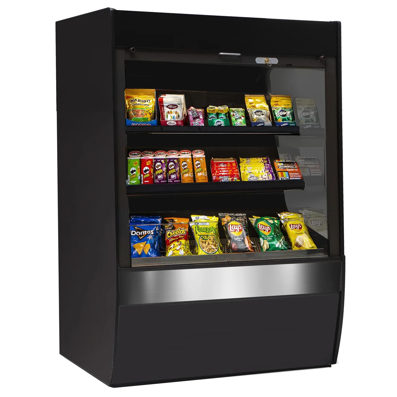 Federal Industries VNSS2460S 24" 0-Door Display Case, 27 cu. ft., Top Mounted, Shelves, LED Light