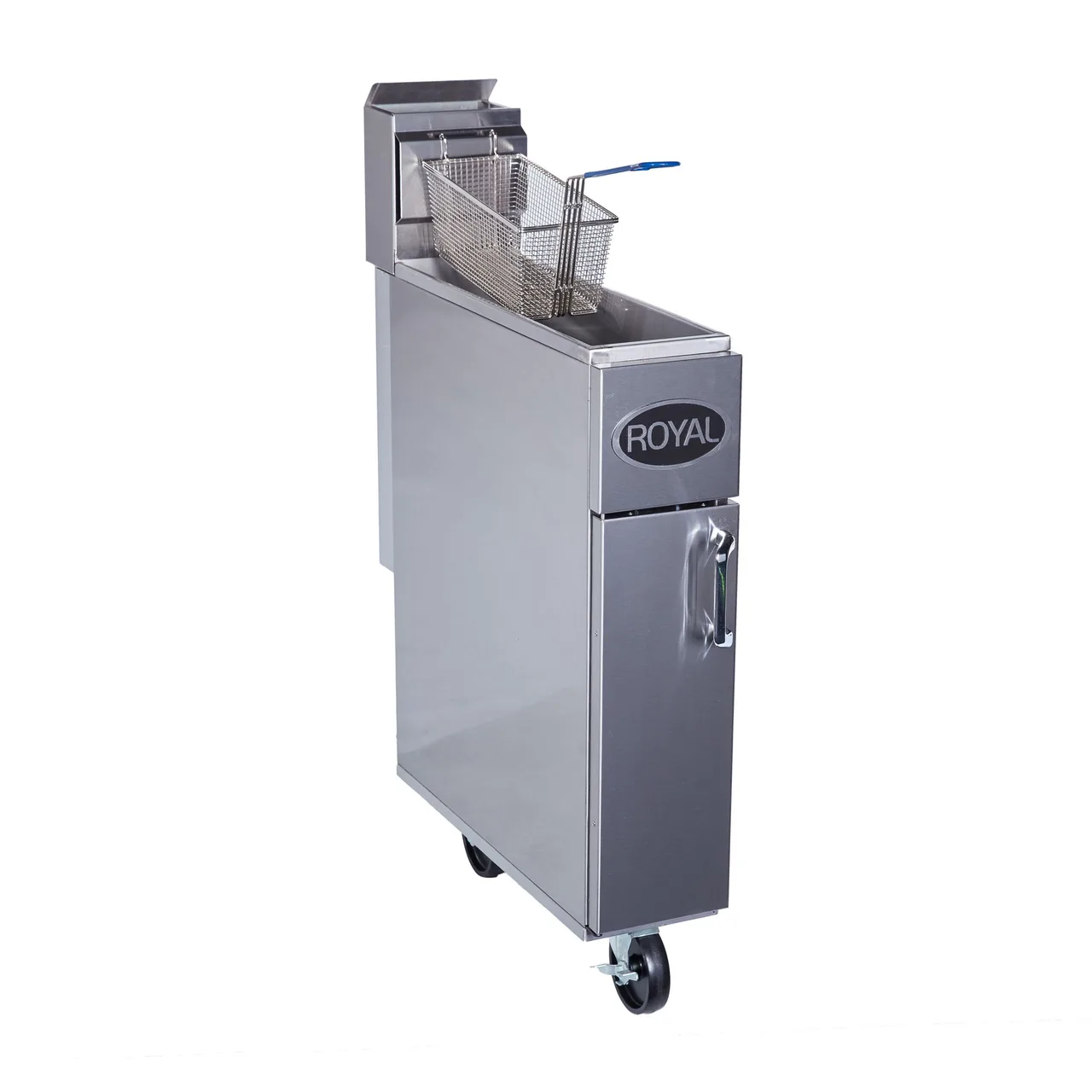 Royal Range of California RFT-25 Full Pot Floor Model Gas Fryer w/ 25-lb Capacity, Tube-Fired
