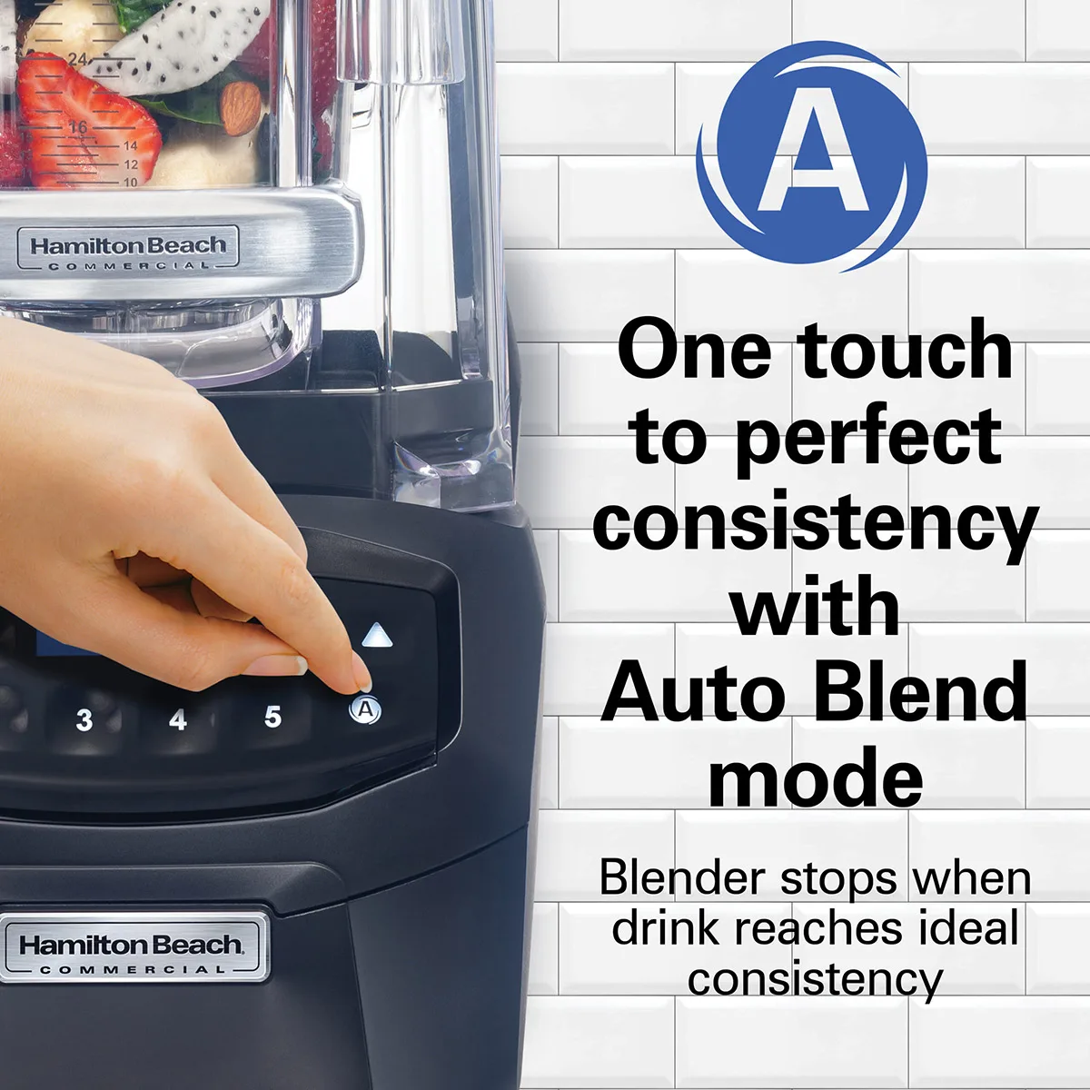 Hamilton Beach HBH855-CE Summit® Edge High Performance Blender, 3.5 Hp Motor
