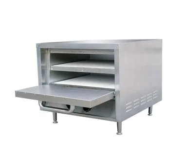 Adcraft PO-22 Countertop Electric Pizza Oven w/ 22" Deck Width, 2 Removable Ceramic Shelves