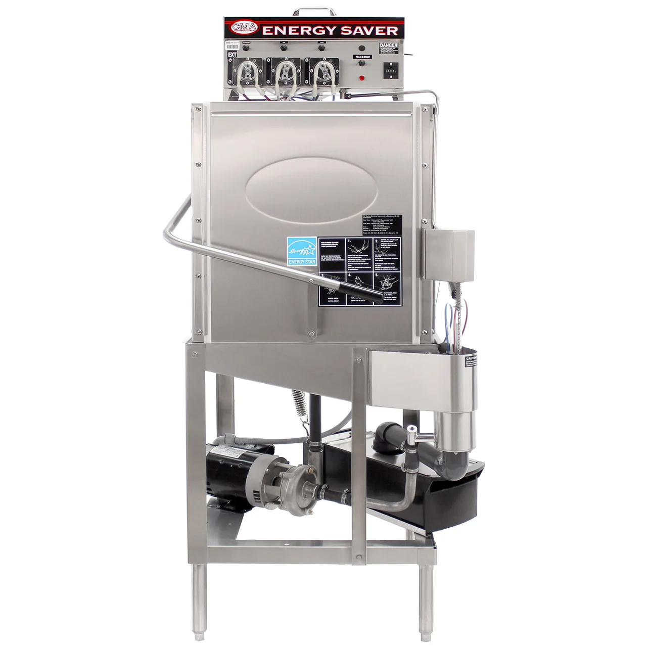 CMA Dishmachines E-C-EXT Door Type Dishwasher, Low‑Temp - 40 Racks/Hour