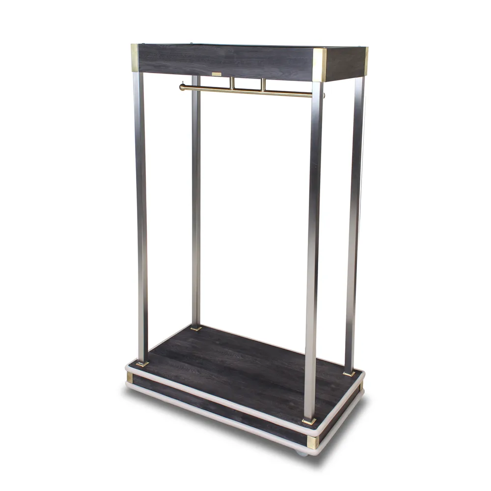 Forbes Industries 2508-SS Deluxe Luggage Cart, Brushed Stainless Steel