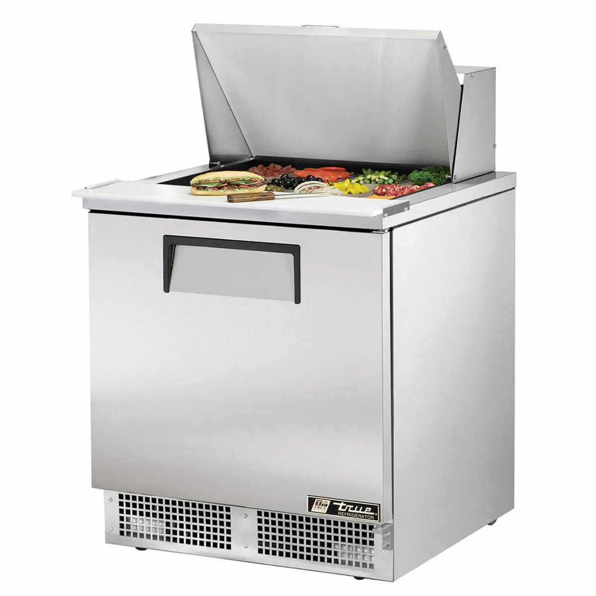 True TFP-32-12M-HC 32" Mega Top Sandwich/Salad Prep Table w/ 1 Door, 12 Pans