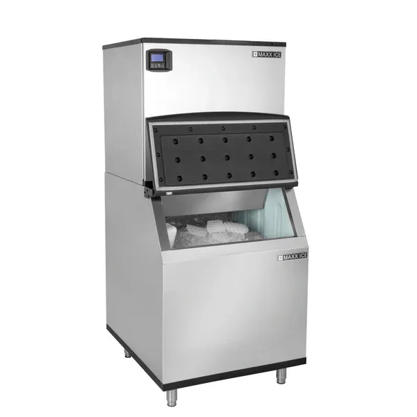 Maxx Ice MIM1000N-B580 30" Full Cube Ice Maker, 1000 Lb/Day, Stainless/Black Air‑Cooled