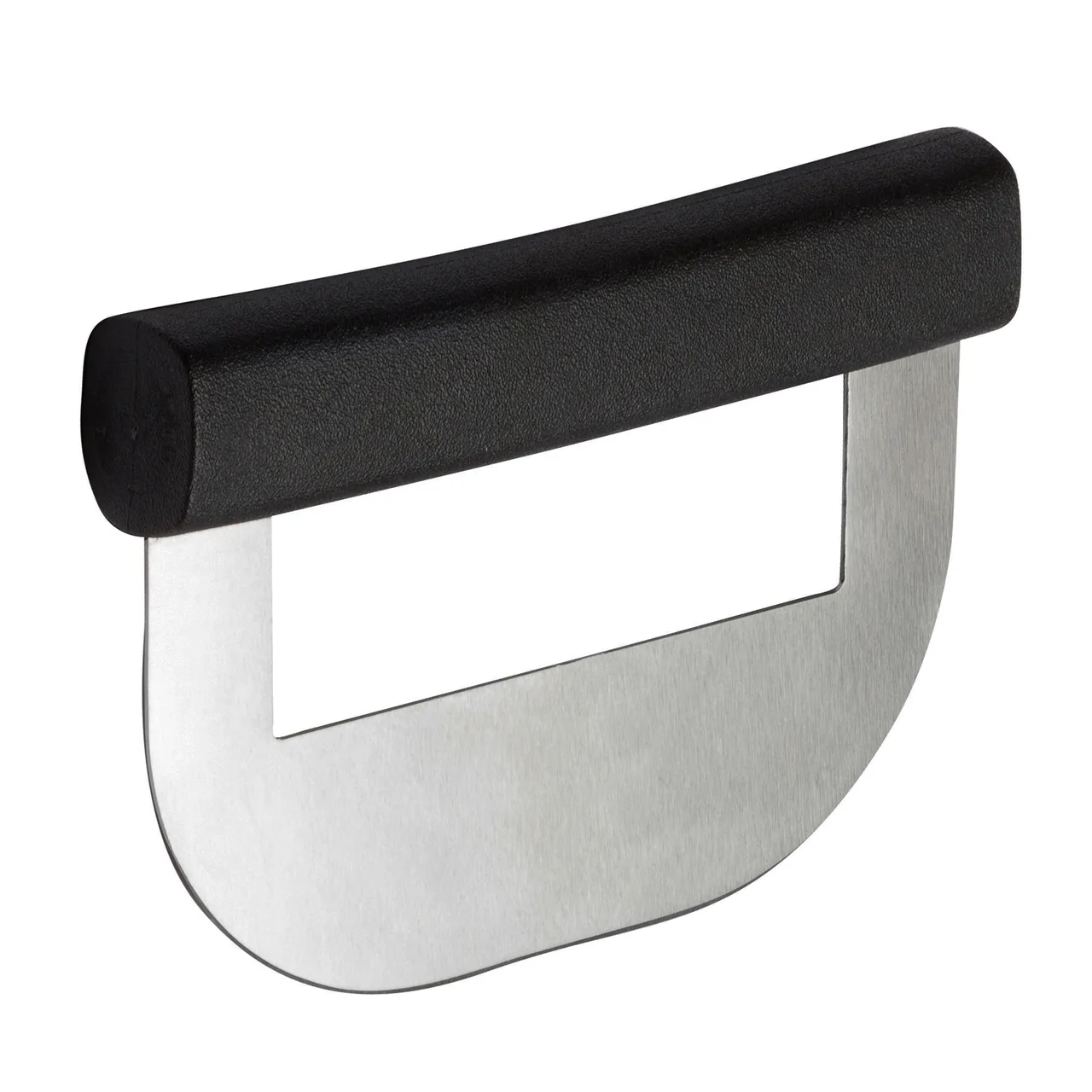 Winco KCC-1 Stainless Steel Single Blade Chopping Knife w/ Black Polypropylene Handle