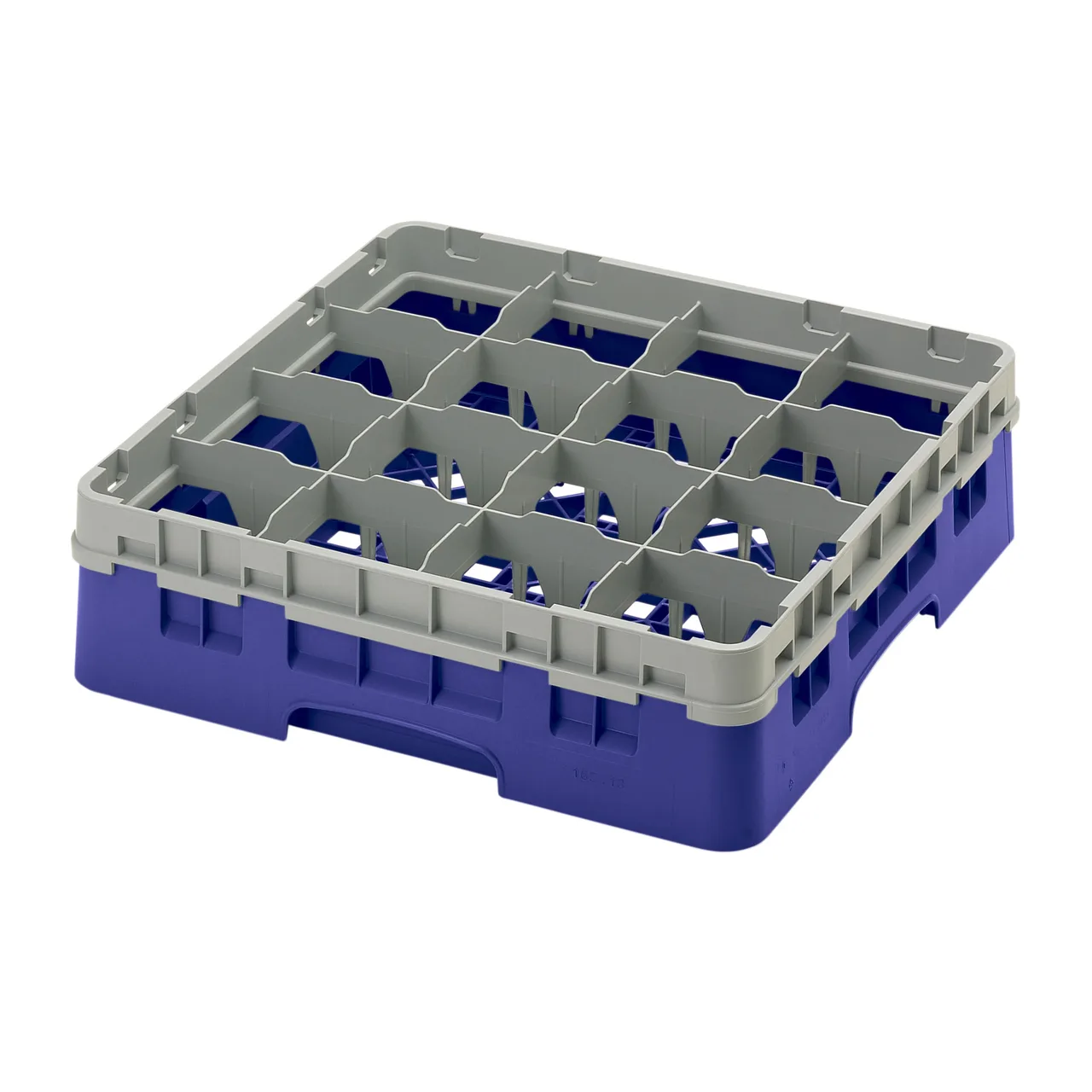 Cambro 16S418186 Camrack Glass Rack, Navy Blue, Full Size, 19-3/4 x 19-3/4, 16 Compartments