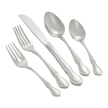 Winco 0039-11 Dinner Fork, 8-1/8" Mirror Finish, Heavy 18/8 Stainless Steel, Chantelle - 1 Dozen