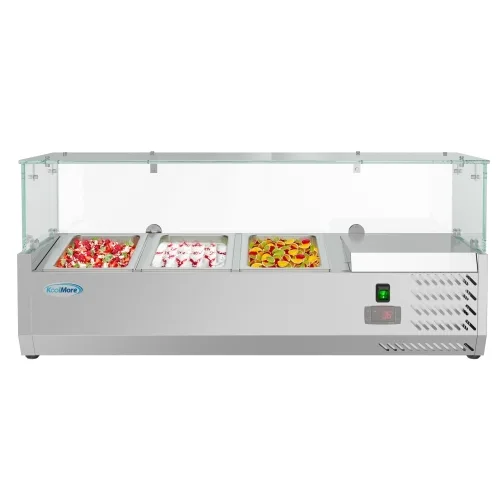 Koolmore SCDC-3P-SSL 39" Refrigerated Countertop Prep Unit