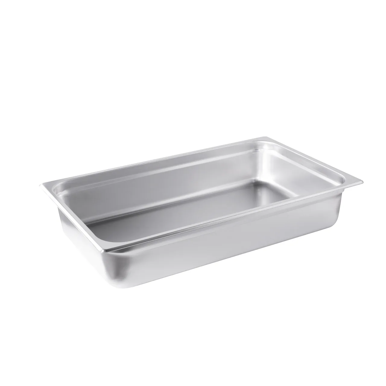 CAC China STPF-25-4 Stainless Steel Steam Table Pan, 1/1 Size, 4" Deep, Anti‑Jam, Dishwasher Safe